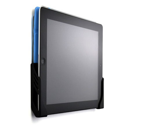 Schadensfrei Universal Tablet Wandhalterung Dock iPad 1 2 3 4 Air Air 2 schwarz 3M Adh - Bild 1 von 6