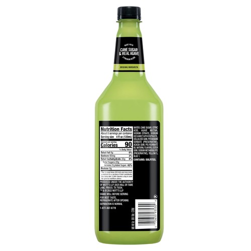 Mr & Mrs T Margarita Mix 1 L bottle Pack of 4 Tangy Lime Blend Flavored Cockt... - Picture 7 of 8