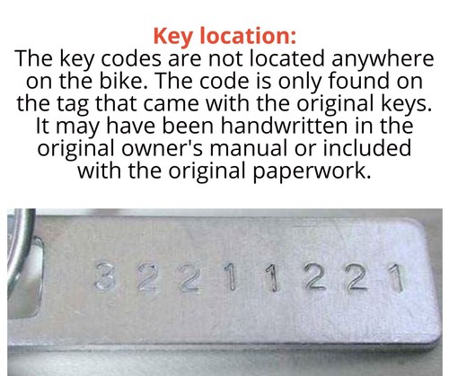 Honda Motorcycle Keys 14-23 Grom 01-07 Reflex Key Cut to Code 31233231-32231311 - Picture 2 of 2