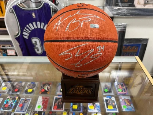 Kobe Bryant & Shaquille O'Neal Authentic Signed F/S Spalding Ball  - Panini