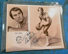 Vintage Hall of Famer Golden State Warriors Rick Barry Autographed Photo