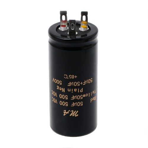 100+100uf,50+50uf,32+32uf,500V Electrolytic Double Amplifier Capacitors - Afbeelding 12 van 14