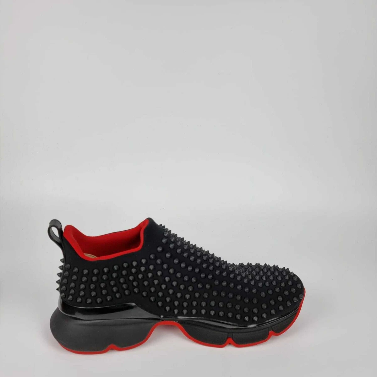 CHRISTIAN LOUBOUTIN Neo Lame Spike Sock Donna Flat Sneakers 40