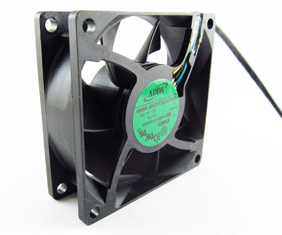 Ventiladores de refrigeración ADDA DC AD07012LX257B00 70x70x25 mm 7025 12V 0,45A 4 pines/cable 10 un. Foto 3 de 4