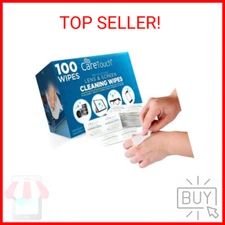 Care Touch Lens Wipes for Eyeglasses | Individually Wrapped Eye Glasses Wipes | 