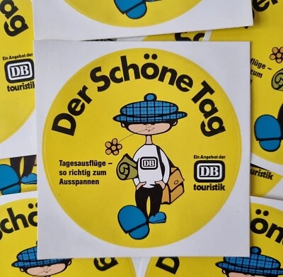 14 x Vintage Aufkleber / Sticker - DB - Der Schöne Tag - um 1980/85 - Bild 1 von 2