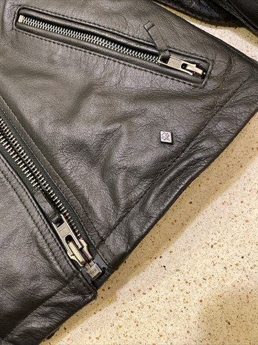 Roland Sands Design Seventy4 Women Blak Buffalo Leather Motorcycle Jacket NWOT S - Picture 12 of 24