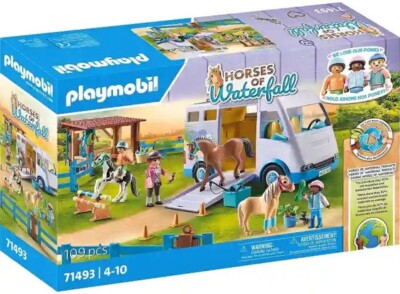 PLAYMOBIL Country Portable Horse Riding Stable & Figure Playset