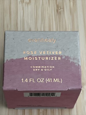 EVANHEALY ROSE VETIVER MOISTURIZER COMBINATION DRY & OILY 1.4 OZ. NIB