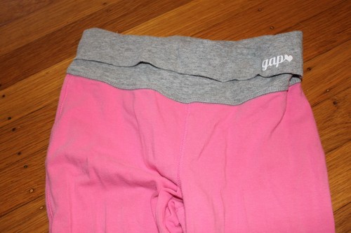used girls Gap kids pink gray pants size L - Picture 2 of 2
