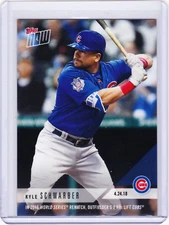 Kyle Schwarber Chicago Cubs Topps NOW Moment 122 on 4/24/ 2018 PR=388