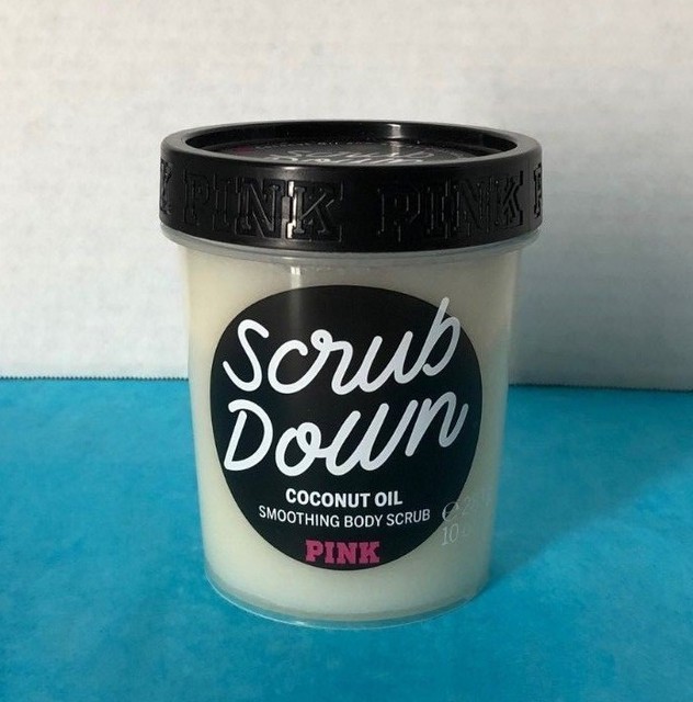 Victoria's Secret Pink SCRUB DOWN Coconut Oil Soothing Body Scrub 10 oz