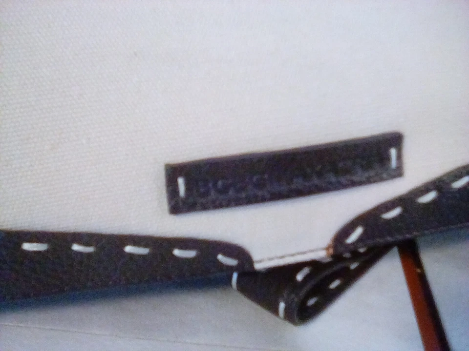 BCBG. Maxazria  Black With Ivory Leather Handbag - Image 2 of 4