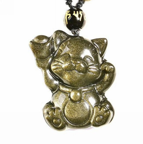 Natural golden Obsidian fortune lucky 