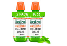 Oral Rinse Fresh Breath Dentist Formulated Mouthwash Alcohol Free Mild Mint 2 Pc