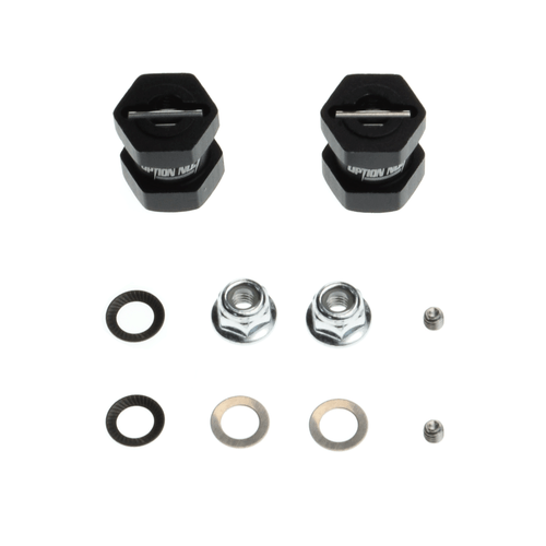 Combinatore adattatore esadecimale alluminio 12 mm per lunchbox TAMIYA CW-01 RC aggiornamento pneumatici - Foto 3 di 5