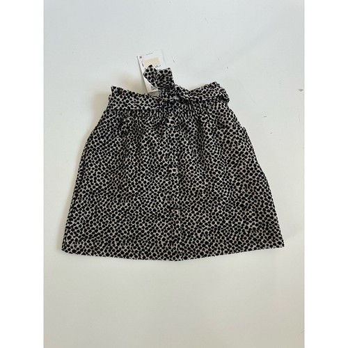 NWT Zara Girls Leopard Textured Belted Skirt size 9 - Picture 2 of 9