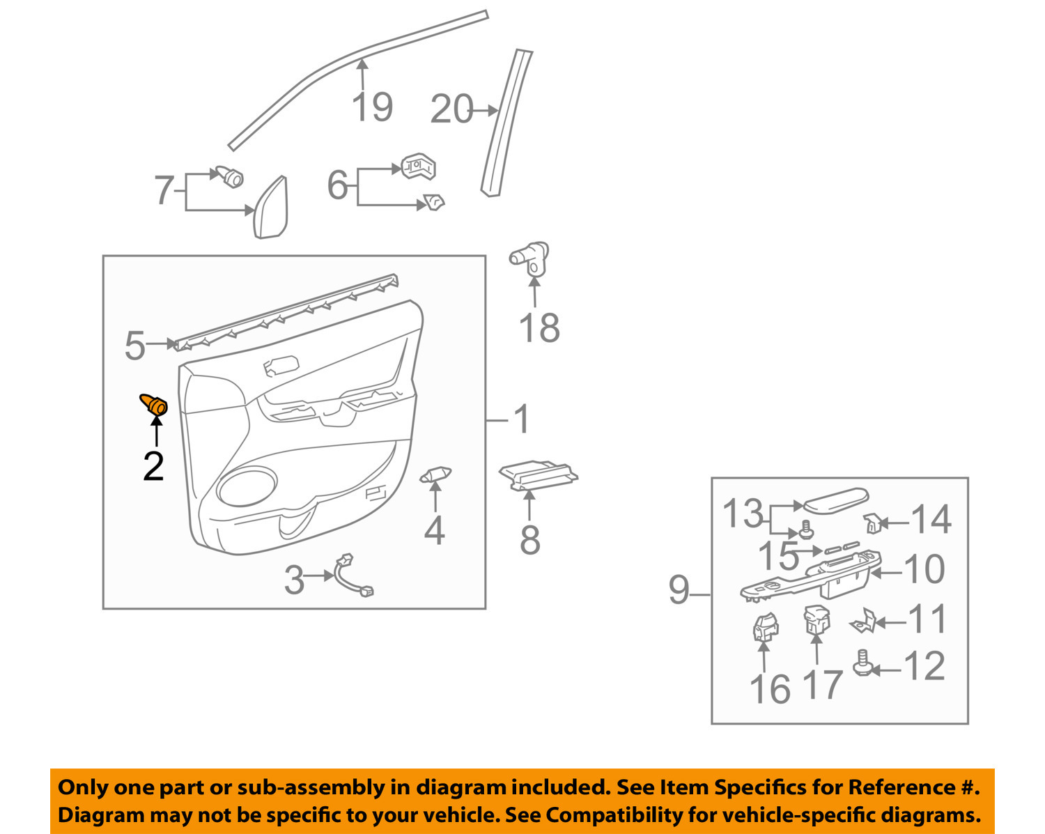 TOYOTA OEM INTERIOR-Upper Quarter Trim Clip 9046710188 | eBay