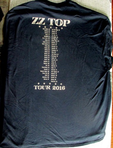 ZZ Top Tres Hombres 2016 US Tour with Cities List, Men T Shirt 3XL - Picture 5 of 8