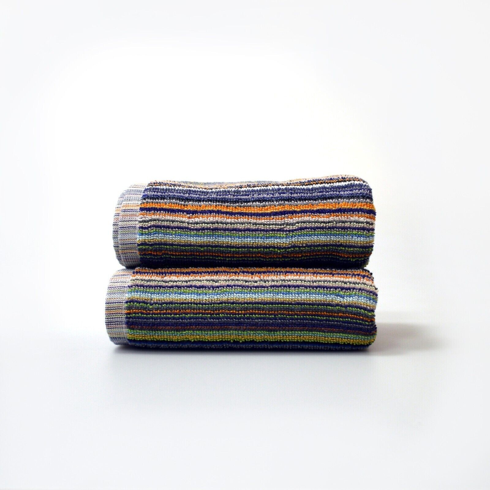 100% Recycled Cotton Hand Towels - Lightweight & Absorbent Striped Car Gym Towel