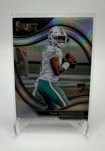 2020 Panini Select NFL Tua Tagovailoa Rookie Field Level Silver Prizm RC