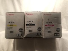 NEW Genuine OEM Canon GPR-20 Black/Magenta/Yellow Toner