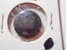 7/8" For County Clerk Cook unkown county cello pinback button