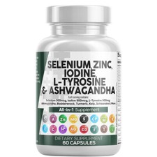 Selenium Zinc Iodine Ashwagandha Supplement for Women and Men-60 capsules