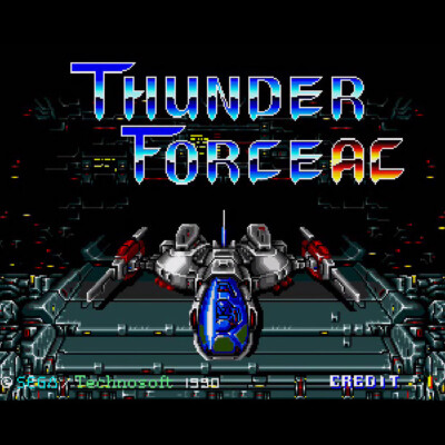 Gebraucht Thunder Force AC PCB Px Platte Sega Technosoft 1990 Jamma Jagd Arcade