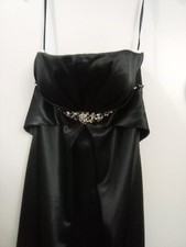 Prom Dress Formal Black Halter Floor Length Size 12