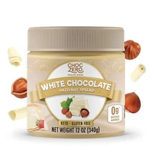 ChocZero Keto White Chocolate Hazelnut Spread - Keto Friendly No Sugar Added ...