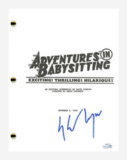 Keith Coogan "Adventures In Babysitting" Signed Movie Script Autograph ACOA COA