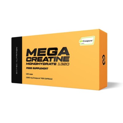 (111,06 EUR/kg) Scitec Nutrition Mega Creatine Monohydrate 1320 Caps 120 Kapseln