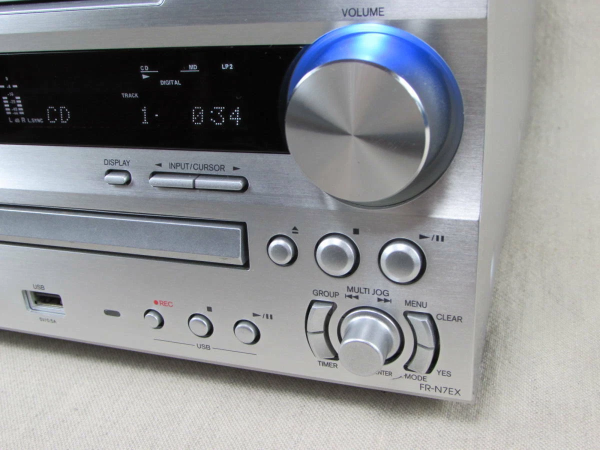 Onkyo CD MD Tuner Amplifier FR-N7EX MDLP Used W/Remotecontrol Audio