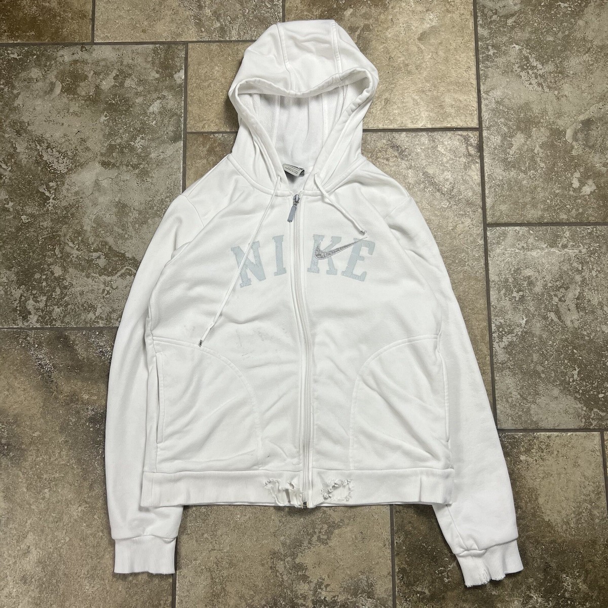 Nike ジップパーカー double zip hoodie ネイビー y2k Y2KクロップドZIPパーカー – WEGO ONLINE STORE