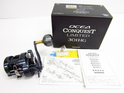 Shimano Ocea Conquest Limited 301HG Bait Reel Fishing Gear Used 