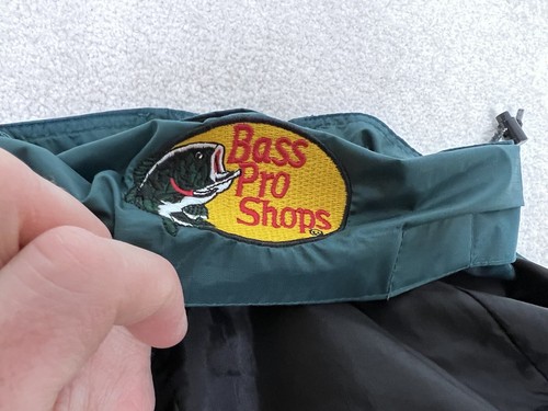 Bass Pro Shops Jacket Mens Small Green Coat Hooded Hood Zip Pockets - Picture 11 of 12