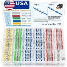 500/160PCS Waterproof Solder Stick Seal Sleeve Heat Shrink Butt Wire Connectors