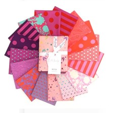 Free Spirit Fabrics TRUE COLORS Flamingo by Tula Pink Fat Quarter Bundle 16pc