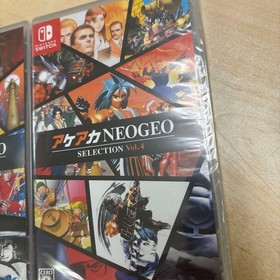 [New, unopened, shrink ] ACA NEOGEO SELECTION Vol.3 Vol.4 Switch 2 piece set