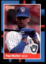 Paul Molitor 1988 Donruss #249 Brewers MLB READ FREE SHIPPING AutographDen