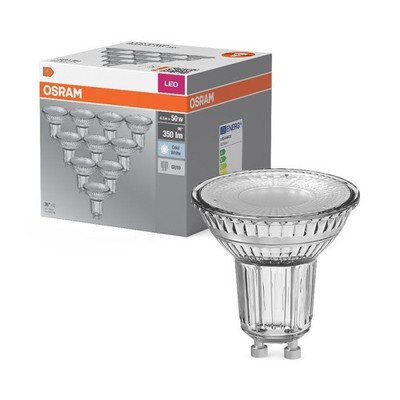 10er-PACK OSRAM LED BASE PAR16 Glas GU10 Strahler 4.3W=50W 36° 4000K neutralweiß