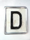 Metal D Shield Emblem 16x13.5cm