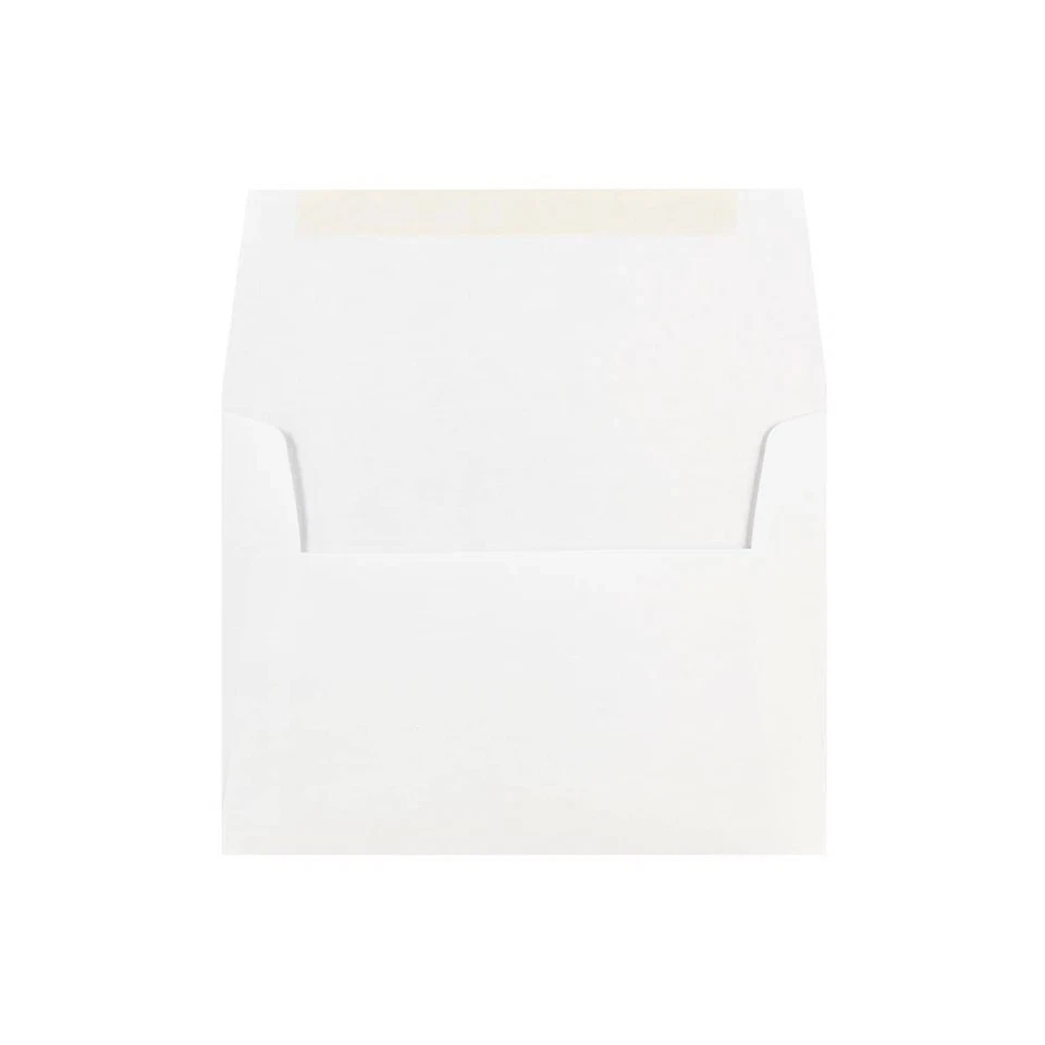 JAM Paper Gummed A7 Invitation Envelopes 5 1/4" x 7 1/4" White -100 Count - Image 2 of 3