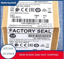 New Factory Sealed 1794-IE12 SER A Flex 12 Point Analog Input Module 1794IE12