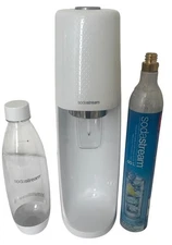 SodaStream Sparkling Water Maker White CO2 Carbonator Bottle Home Drink Kit 🔥