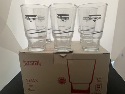 6x Vaihinger  Rastal Gläser, Geeicht 0,2l  Neu Cocktail ,Wasser,usw.