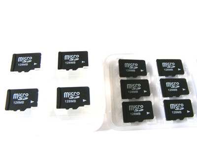 10 x 128MB MicroSD Card ( 10 x 128 MB Micro SD Karte ) gebraucht