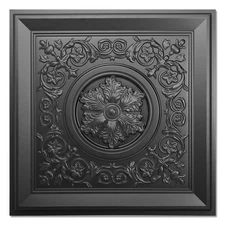 12-Pack 24"x24" Drop Ceiling Tiles, Waterproof Glue Up Vintage Style 3D Ceili...