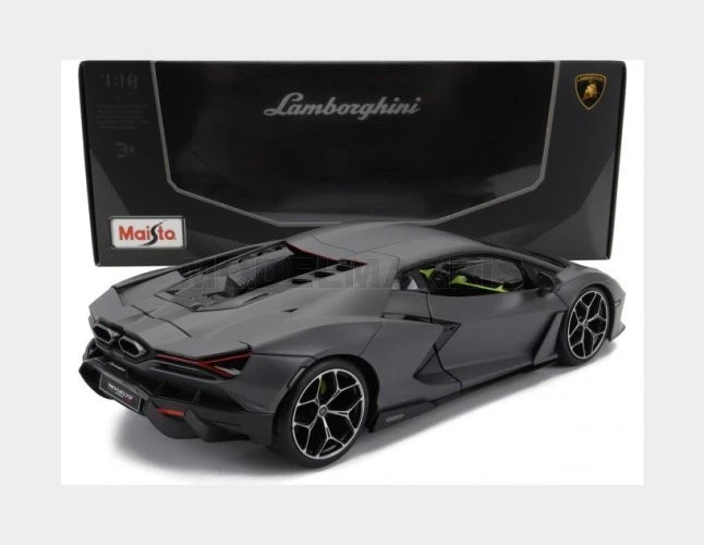 MAISTO 31463-06488-GREY LAMBORGHINI REVUELTO HYBRID 2023 VULCANO MATT GREY 1/18 - Immagine 2 di 2